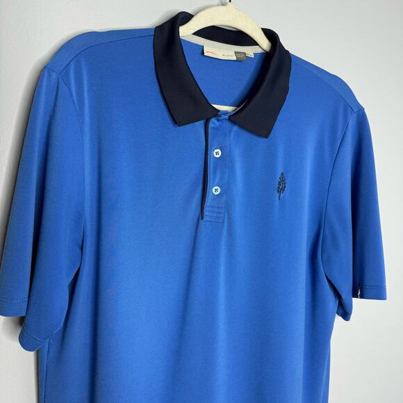 Kjus Men's Sami Polo Shirt Short Sleeve Golf Performance Blue Small - Picture 2 of 8